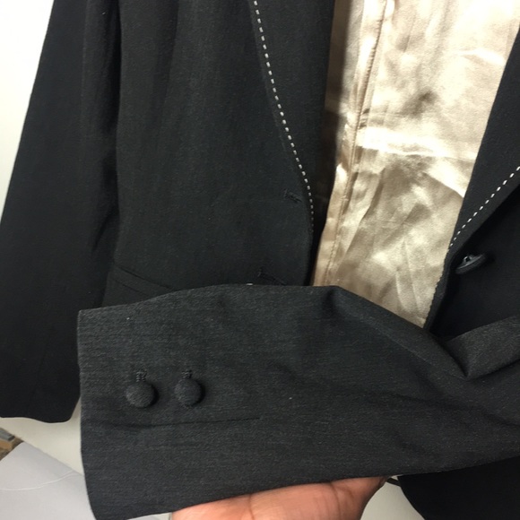 White House | Black Market Dark Grey Blazer - Picture 4 of 6